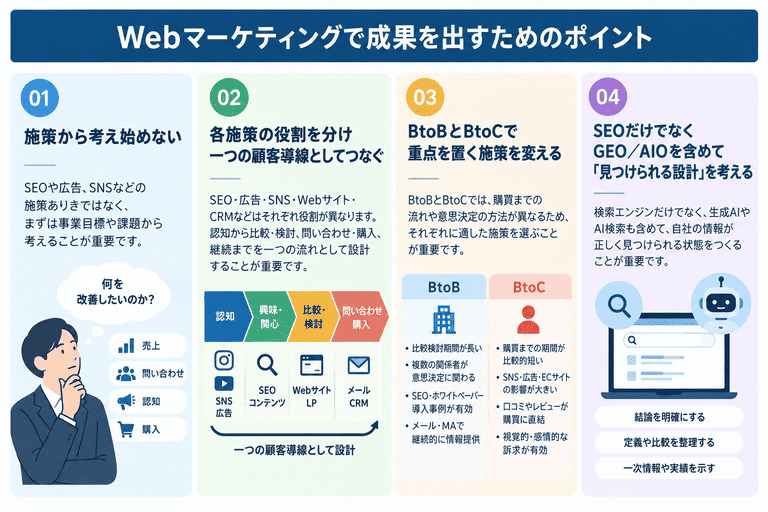 Webマーケティング成果のポイント