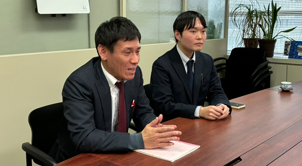 田畑さん/全国柔整鍼灸協同組合（画面手前）、前田さん/全国柔整鍼灸協同組合 